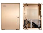 Lian-Li Q34KMP Mini-ITX Chassis - Gold + Wireless Keyboard and Mouse Combo + Mouse Pad
