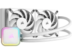 Corsair iCUE H100i ELITE RGB 240mm Liquid CPU Cooler - White.