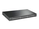 TP-Link Jetstream 48-Port Gigabit And 4-Port 10Ge SFP+ L2+ Managed Switch With 48-Port PoE+