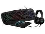 VX Gaming Heracles Series 4-in-1 Keyboard, Mouse, Mousepad and Headset Combo