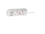 Switched 4-Way Medium Surge Extension Lead 10M