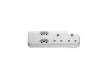 Switched 4 Way Adaptor - White
