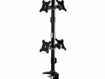 Aavara TC024 is an Extended back-to-back Quad LED/LCD Monitor clamp base stand