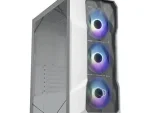 Cooler Master Masterbox TD500 V2 PC Case Mesh White with Diamond Cut Design; Windowed; 3x 120mm RGB Fans.