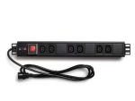 6 Way IEC C13 Power Rail - Networking