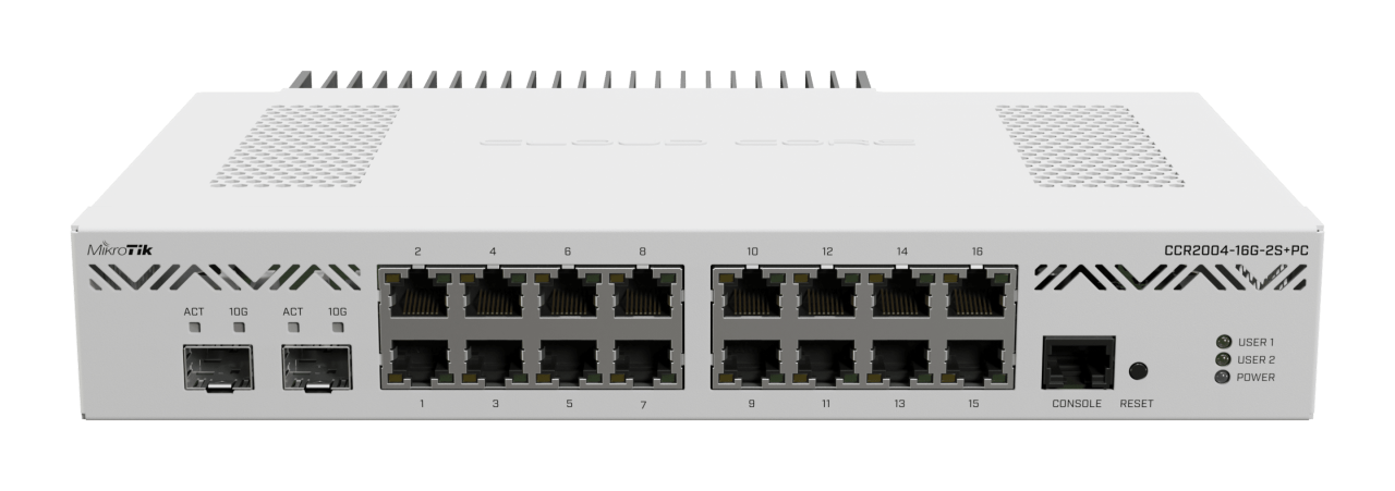 Mik Cloud Core 16 Port Gb 2SFP PC Router