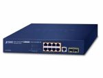 Planet 8-Port 10/100/1000T 802.3at PoE + 2-Port 100/1000X SFP Managed Switch - Networking