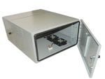 Cattex IP55 12U Swing Frame Wall Mount 19" Outdoor Grey 600mm x 650mm (Fans not Incl) - Networking