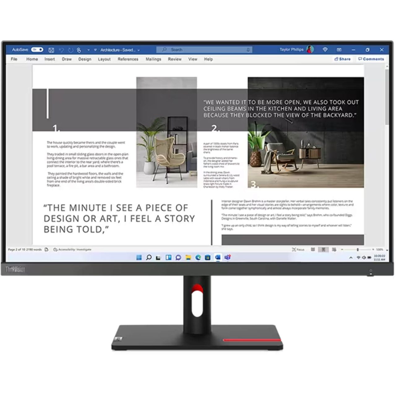 Lenovo ThinkVision S27i-30 27" IPS Full HD 1920x1080 WLED backlit Monitor, HDMI, VGA