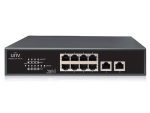 Uniview Switch 8XPoE 10/100M, 2X RJ45 Uplink 10/100M - CCTV