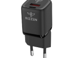 Rizzen 33W Rapid Wall Charger - Output: USB-A 5V/3A 30W, USB Type-C 5V/3A 33W