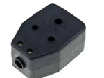 Rubber Double Janus Coupler - Black