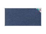 Bulletin Board Ribbed Aluminium Frame (2400x1200mm - Denim)