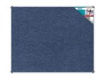Bulletin Board Ribbed Aluminium Frame (1500x1200mm - Denim)