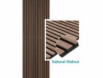 Natural Walnut Slatted Wall Panel 600 X 2400mm