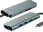 7 in 1 USB C Hub (HDMI x 1 - USB 3.0 x 3 - DP x 1 - SD x 1 - TF x 1)
