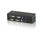Aten USB DVI Dual View KVM Extender / Cat 5 KVM Extender/W/(US/EU/UK/OUT) ADP