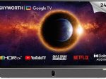 Skyworth 24 Inch FHD Grey Portable Google TV
