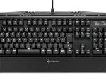 Sharkoon (4044951019083) Skiller SGK1 Mechanical USB gaming keyboard with white LED illumination - 1000Hz MAX Polling Rate with integrated Palm Rest - Brown, Retail Box , 1 Year warranty