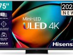 Hisense 75 inch U8K Series Mini-LED UHD Smart TV Retail Box , 4 year Limited Warranty