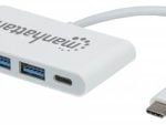 Manhattan 3-Port Type-C USB 3.0 Hub, 1 year Warranty