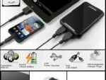 Promate energyMate-Rechargeable external battery wth interchangeable plug tips for tablets and mobile devices , Retail Box , 1 Year Warranty