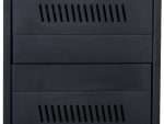 Solarix Steel Battery Box For 4 Batteries Indoor Use Battery Box Design Colour Black, Retail Box , No warranty