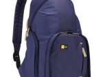 Case Logic DSLR Compact Backpack-Holds DSLR, Lens and Accessories, Shoulder Straps, Top Handle, Dobby Nylon Construction-Indigo Blue, Retail Box, 1 year Limited Warranty