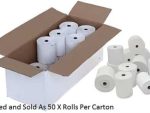 Postron Thermal 80mm X 80mm Paper Roll – Colour White