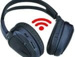 Boss Audio Dual Channel Wireless Infrared Headphones (Sold Individually) 12V video-Black, Retail Box, 1 year warranty