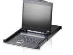 Aten 8P PS/2-USB VGA 19'' LCD KVM Switch W/(USA KB/SPKB)/W/(US/EU) COR