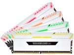 Corsair Vengeance RGB 32GB (4 x 8GB) DDR4 DRAM 3200MHz C16 Memory Kit — White