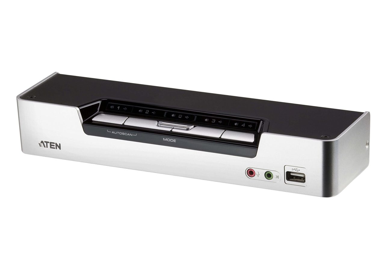 Aten 4-port USB HDMI KVMP Switch/W/(US/EU/OUT) ADP. ATEN