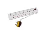 Ellies 12 Way High Surge Multiplug 0.5M
