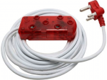 Ellies 2 Way Light Duty Coloured Extension Lead -5M