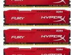 Kingston HyperX FURY Memory Red - 32GB Kit*(4x8GB) - DDR4 2933MT/s CL17 DIMM