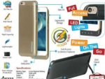 Promate aidCase-i6P 4000mAh Lithium Polymer Super Slim Battery Case - Black, Retail Box , 1 Year Warranty