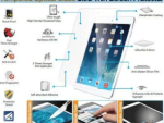 Promate Primeshield.AIR Premium Ultra-Thin Tempered Optical Glass Screen Protector for iPad Air, Retail Box, 1 Year Warranty