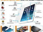 Promate primeShield.iPm-Ultra-Thin Tempered Optical Glass Screen Protector for iPad mini, Retail Box, 1 Year Warranty