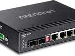 TrendNet 6-Port Hardened Industrial Gigabit DIN-Rail Switch, Retail Box, 6 months Limited Warranty