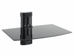 Volkano Steel series Aluminium Steel and Tempered Glass Single Shelf U