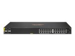 HPE Aruba 6100 24-port Class4 Managed L3 Gigabit Ethernet PoE Switch Black