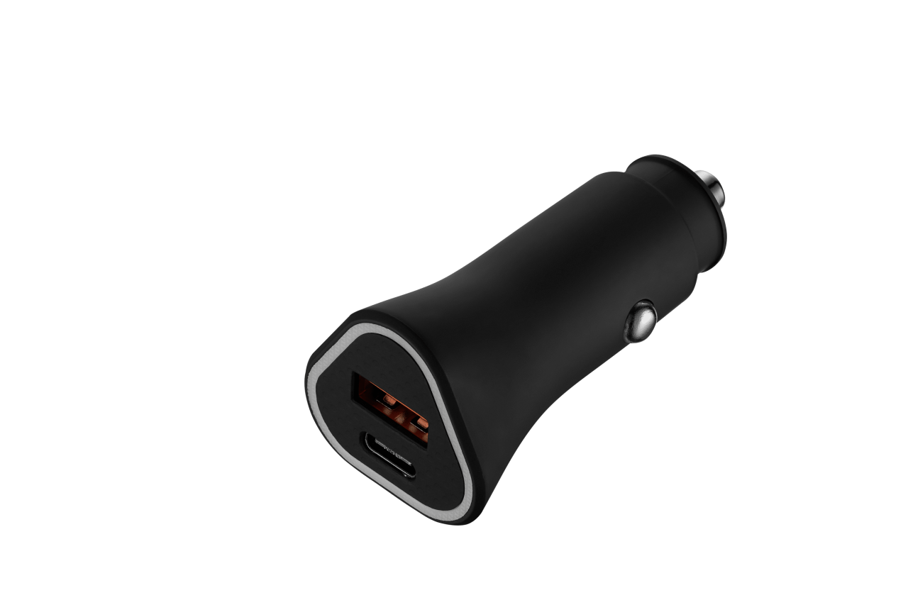 Rugged by Volkano Dual USB Car Charger with QC3.0 and PD