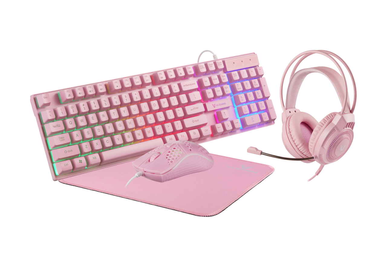 VX Gaming Freya Pink 4 -in-1 Rainbow Combo