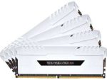 Corsair Vengeance RGB 32GB (4 x 8GB) DDR4 DRAM 3000MHz C15 Memory Kit — White