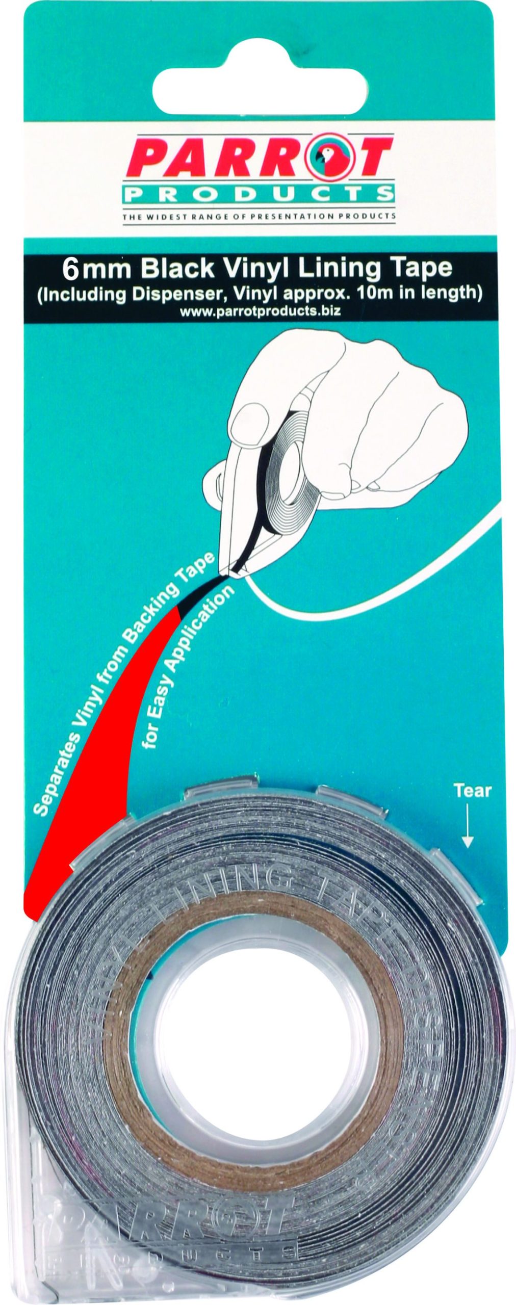 Vinyl Lining Tape (10 Meters - 6mm - Red)