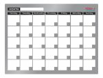 Cast Acrylic Monthly Planner (Cast Acrylic - 600 x 450mm)