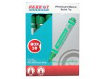 Whiteboard Markers (10 Markers - Bullet Tip - Green)