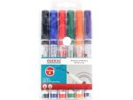 Whiteboard Markers (6 Markers - Slimline Tip - Pouch)