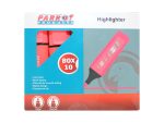 Highlighter Marker Box (10 Markers - Pink)